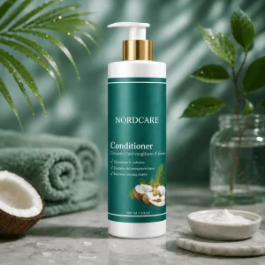 NordCare Coconut -hoitoaine – pörröisyyttä ehkäisevä ja vahvistava koostumus