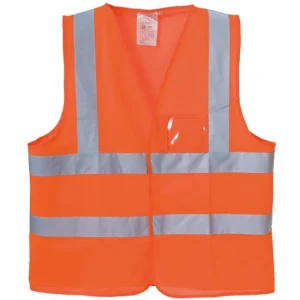 EN 20471 luokiteltu oranssi huomioliivi, luokka 2