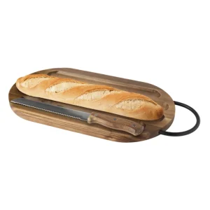 Seasons Prestige akaasiapuinen leikkuulauta leipäveitsellä. alk. 5kpl.