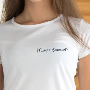 Naisten printti T-paita “Maman D'amour”